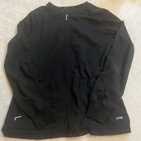 ❌Grey’s Anatomy Scrub Jacket Black - Picture 1 of 5